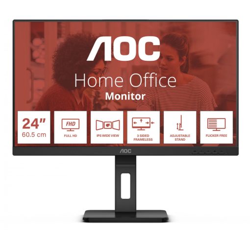 60,5cm/ 24" AOC 24E3QAF Full HD IPS 4ms HDMI VGA DP LS Black