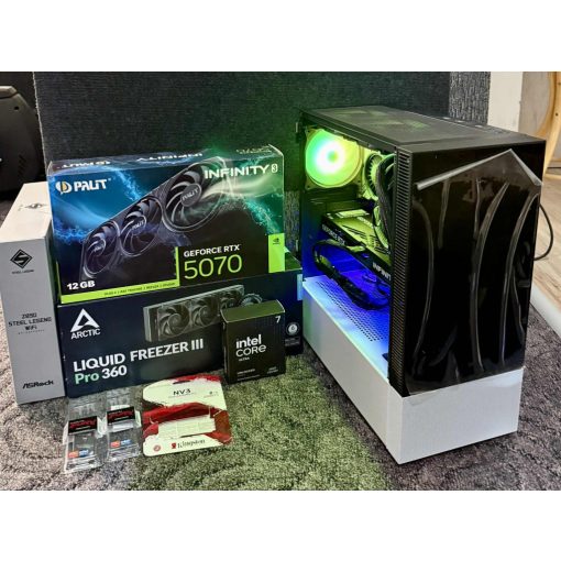 Prémium Gamer PC 999 | DDR5 | Intel ULTRA 7 265KF | RTX 5070 | 32GB | 2TB SSD