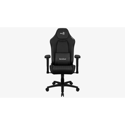 Gamer szék Aerocool CROWN Leatherette All Black Fekete