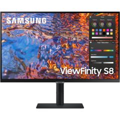   68,6cm/27'' (3840x2160) Samsung S27B800PXP 16:9 5ms IPS HDMI DisplayPort USB-C VESA Pivot 4K Black