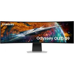   124cm/49" (5120x1440) Samsung Odyssey OLED G9 S49CG954SU UWQHD 240Hz curved 0,03ms 2xUSB-C MiniDP MicroHDMI HDMI LS Silver
