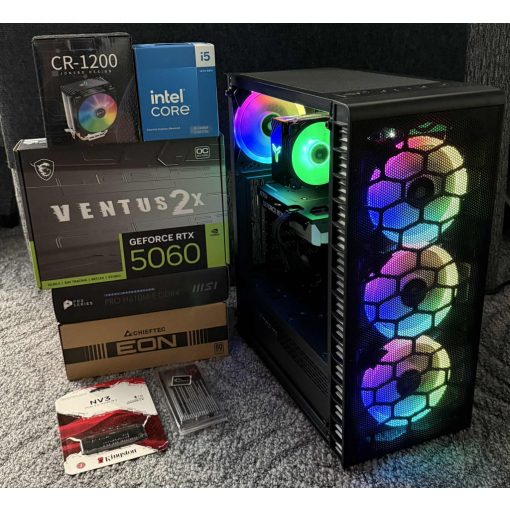 V055 | DDR4 | Intel i5-14400 | RTX 5060 | 16GB | 1TB SSD