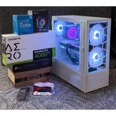   V910 | FEHÉR | INTEL i5-12400F | 16GB RAM | RTX 4060Ti DLSS3! | 1TB SSD