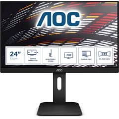   61cm/24" (1920x1200) AOC Pro-line X24P1 16:10 4ms HDMI DVI DisplayPort VGA VESA Pivot Speaker Full HD Black